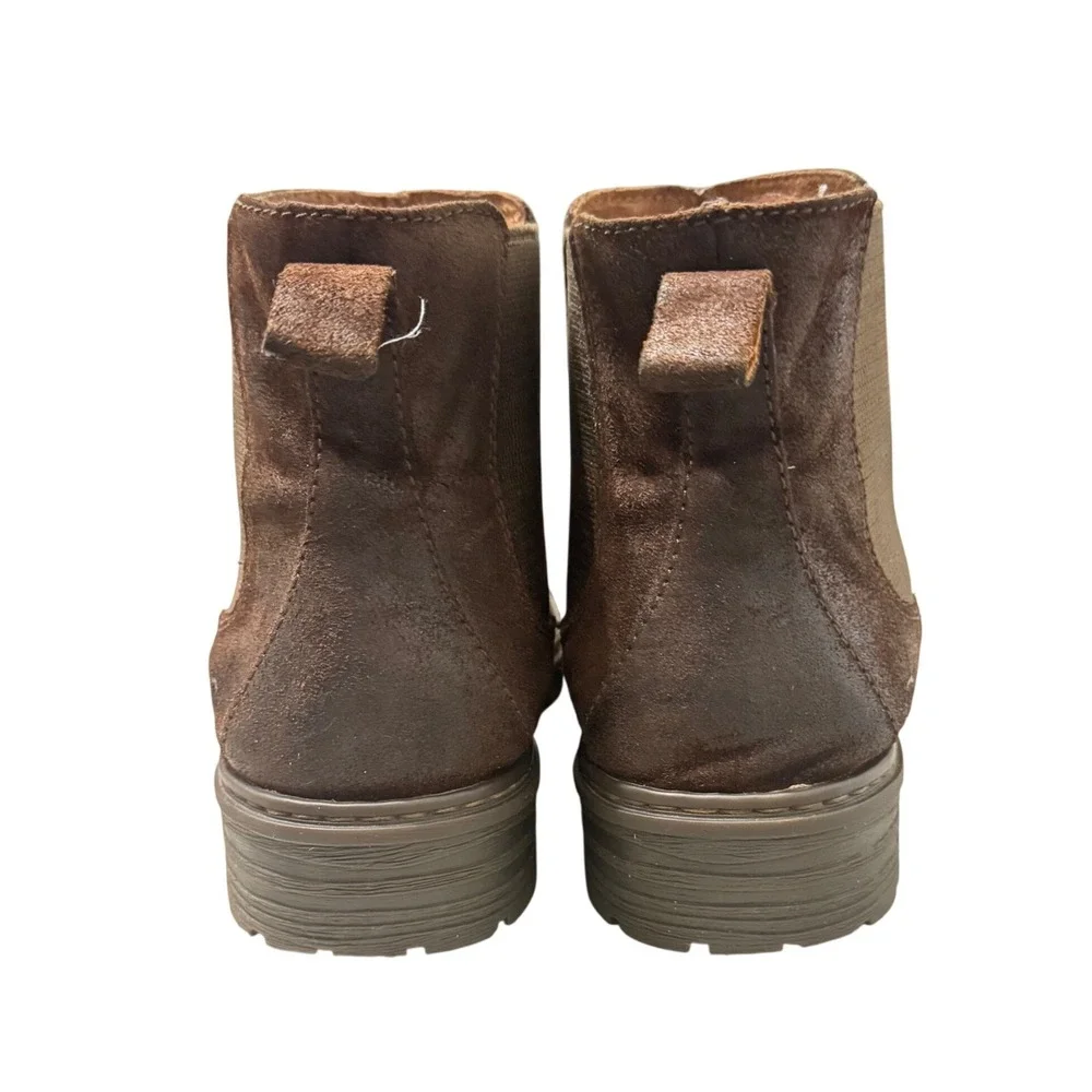 Born Mens Brown Leather Hemlock Chelsea Boots Ankle Booties Size 9.5